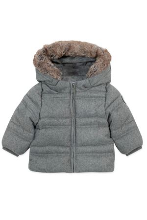 Grey down jacket with hood TARTINE ET CHOCOLAT KIDS | TZ4208122